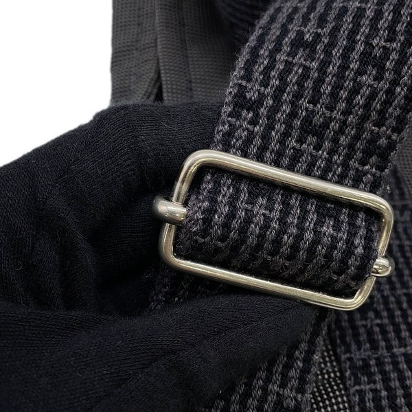 エルメス ショルダーバッグ エールライン バサスPM グレー/シルバー金具 キャンバス HERMES メンズ