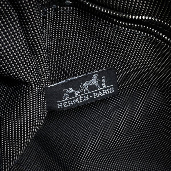 エルメス ショルダーバッグ エールライン バサスPM グレー/シルバー金具 キャンバス HERMES メンズ
