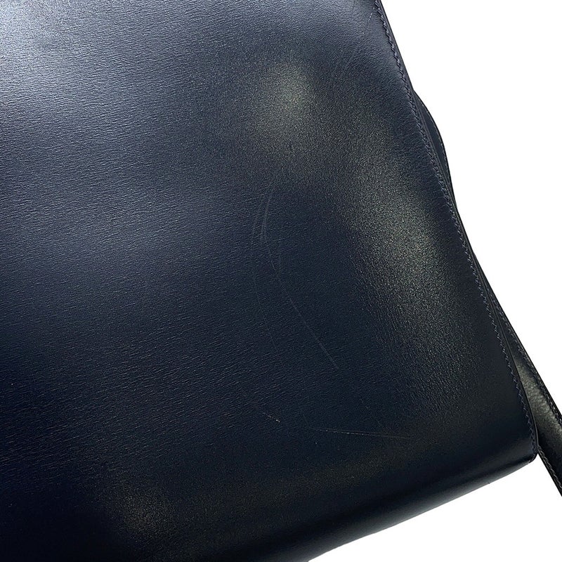 エルメス ハンドバッグ ケリースポーツ GM  ブルーインディゴ/ゴールド金具 ボックスカーフ T刻印 HERMES Kelly