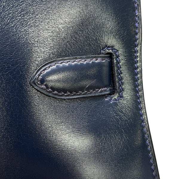 エルメス ハンドバッグ ケリースポーツ GM  ブルーインディゴ/ゴールド金具 ボックスカーフ T刻印 HERMES Kelly