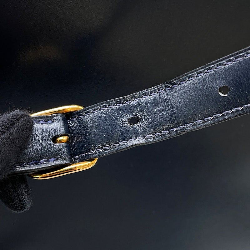 エルメス ハンドバッグ ケリースポーツ GM  ブルーインディゴ/ゴールド金具 ボックスカーフ T刻印 HERMES Kelly