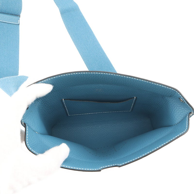 エルメス ショルダーバッグ ヴィドポッシュ ニューブルージーン/シルバー金具 トゴ B刻印