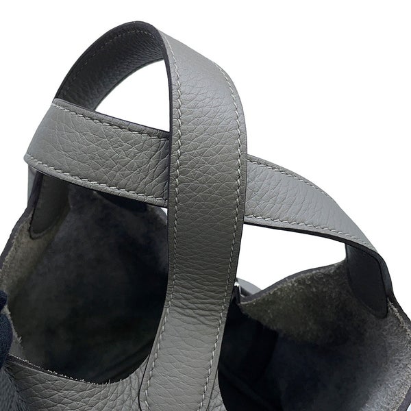 エルメス ハンドバッグ ピコタンロックPM グリメイヤー/シルバー金具 トリヨンクレマンス W刻印 HERMES トートバッグ