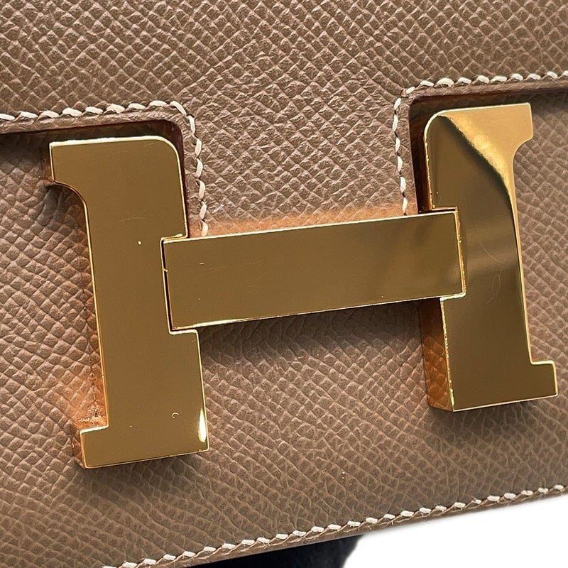 エルメス ショルダーバッグ ミニ コンスタンス3 ミロワール エトゥープ/ピンクゴールド金具 エプソン K刻印 HERMES Constance