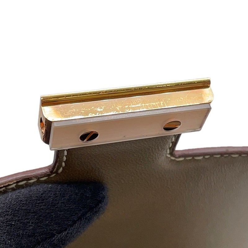 エルメス ショルダーバッグ ミニ コンスタンス3 ミロワール エトゥープ/ピンクゴールド金具 エプソン K刻印 HERMES Constance