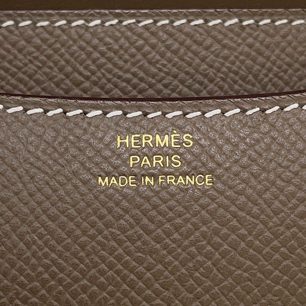 エルメス ショルダーバッグ ミニ コンスタンス3 ミロワール エトゥープ/ピンクゴールド金具 エプソン K刻印 HERMES Constance