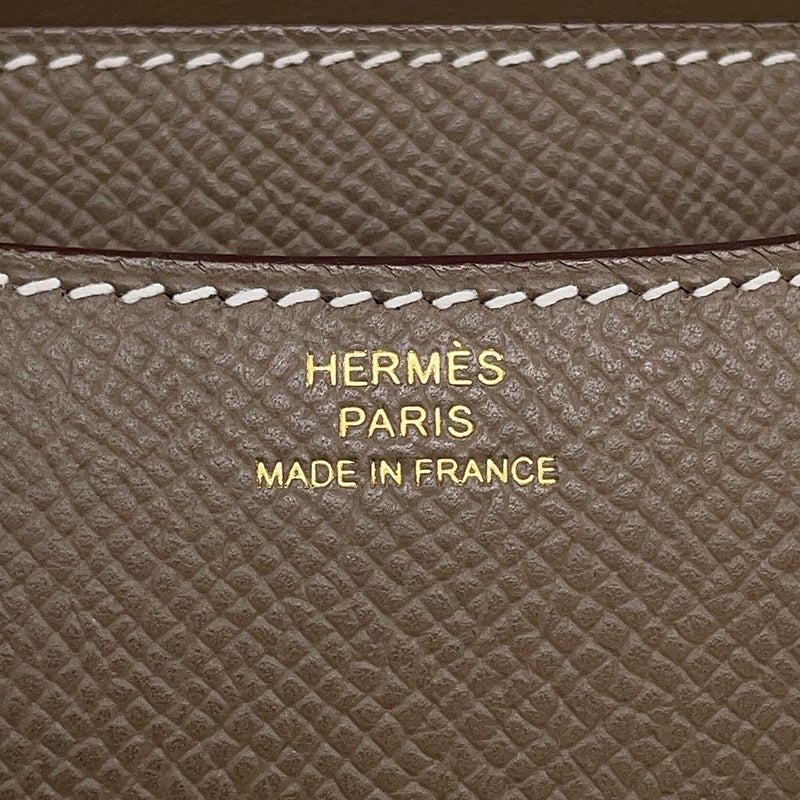 エルメス ショルダーバッグ ミニ コンスタンス3 ミロワール エトゥープ/ピンクゴールド金具 エプソン K刻印 HERMES Constance