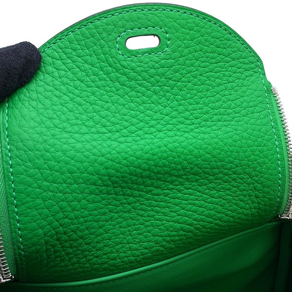 エルメス ハンドバッグ リンディ ミニ バンブー/シルバー金具 トリヨンクレマンス W刻印 HERMES  2wayショルダーバッグ