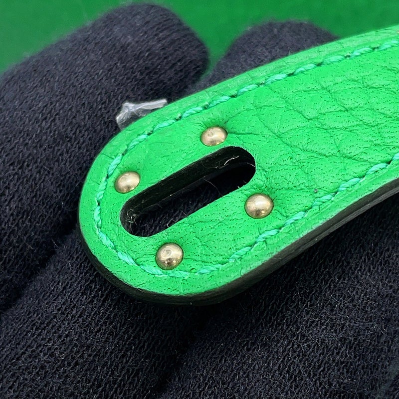 エルメス ハンドバッグ リンディ ミニ バンブー/シルバー金具 トリヨンクレマンス W刻印 HERMES  2wayショルダーバッグ