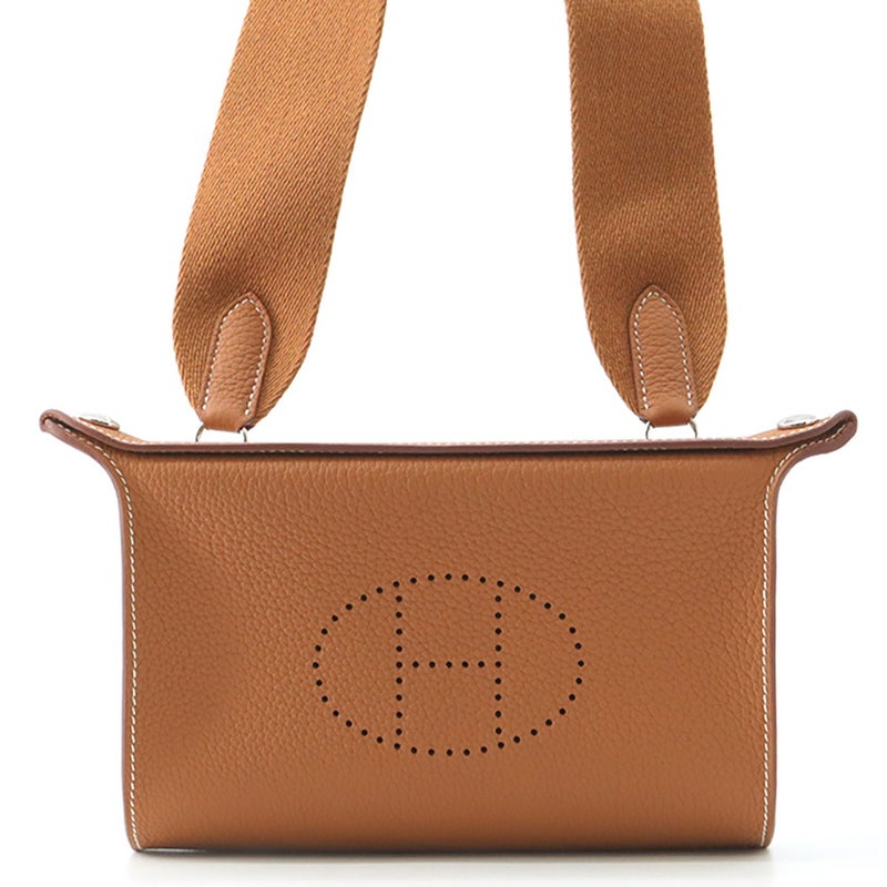 ルメス ショルダーバッグ ヴィドポッシュ ゴールド/シルバー金具 トゴ K刻印 HERMES