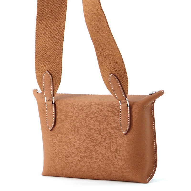 ルメス ショルダーバッグ ヴィドポッシュ ゴールド/シルバー金具 トゴ K刻印 HERMES