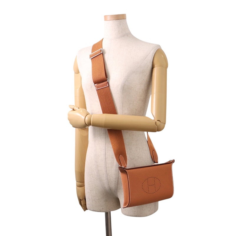 ルメス ショルダーバッグ ヴィドポッシュ ゴールド/シルバー金具 トゴ K刻印 HERMES