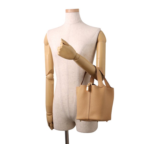 エルメス ハンドバッグ ピコタンロックPM ビスキュイ/ゴールド金具 トリヨンクレマンス W刻印 HERMES