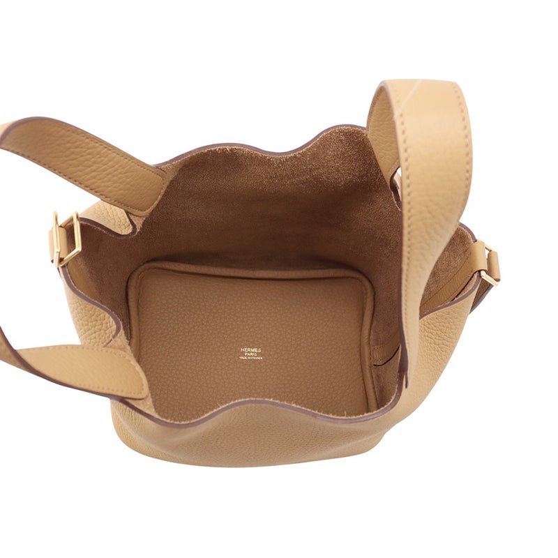 エルメス ハンドバッグ ピコタンロックPM ビスキュイ/ゴールド金具 トリヨンクレマンス W刻印 HERMES