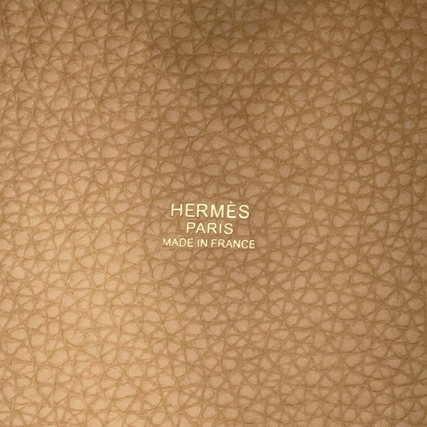 エルメス ハンドバッグ ピコタンロックPM ビスキュイ/ゴールド金具 トリヨンクレマンス W刻印 HERMES