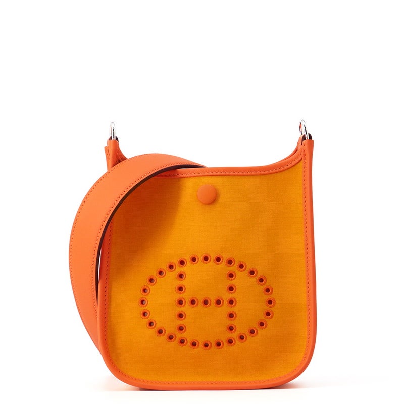 エルメス ショルダーバッグ ネオ エブリンTPM ジョーヌドール/フー/シルバー金具 トワルオフィシエ/スイフト W刻印 HERMES