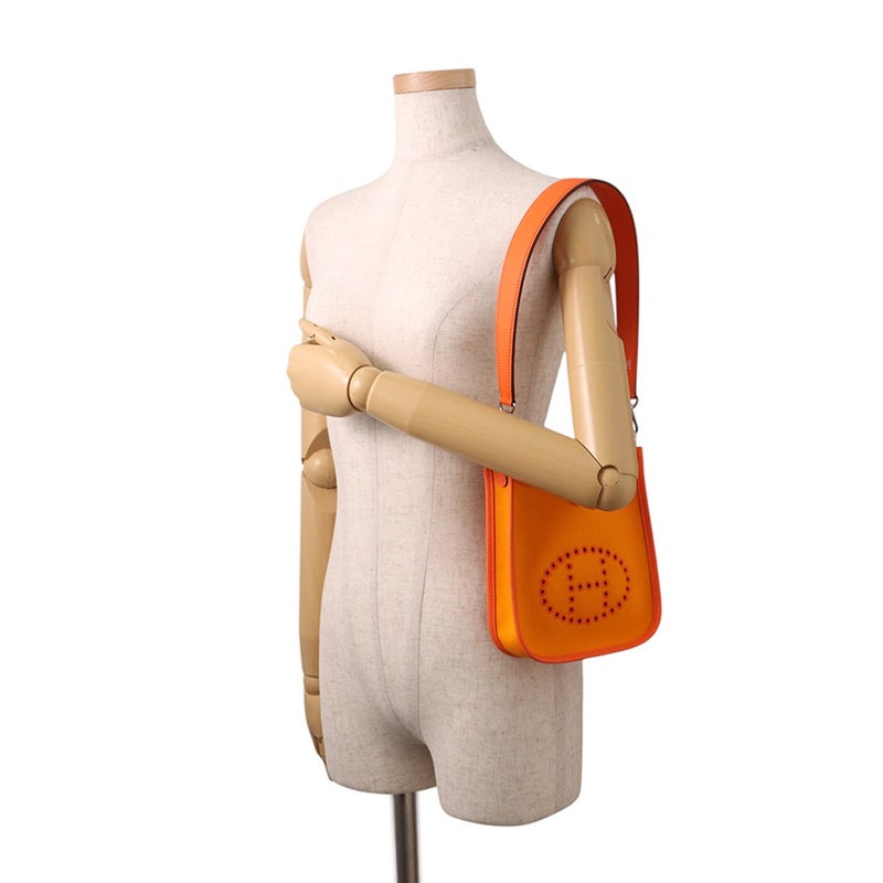 エルメス ショルダーバッグ ネオ エブリンTPM ジョーヌドール/フー/シルバー金具 トワルオフィシエ/スイフト W刻印 HERMES