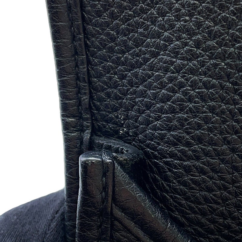 エルメス ショルダーバッグ エブリン3 PM ブラック/シルバー金具 トリヨンクレマンス T刻印 HERMES Evelyne 黒