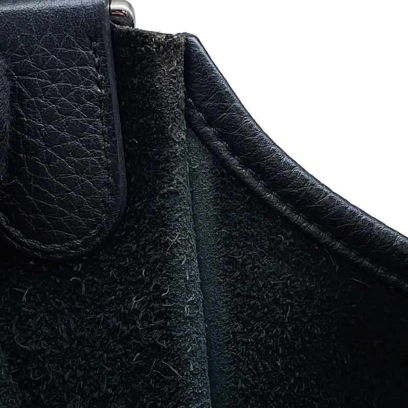 エルメス ショルダーバッグ エブリン3 PM ブラック/シルバー金具 トリヨンクレマンス T刻印 HERMES Evelyne 黒