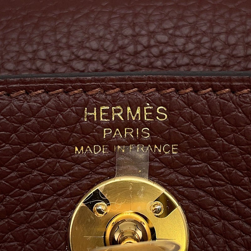 エルメス ハンドバッグ リンディ ミニ テール/ゴールド金具 トリヨンクレマンス G刻印 HERMES バッグ 2wayショルダーバッグ