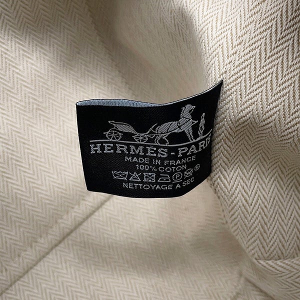 エルメス ポーチ ブリッド・ア・ブラックPM マリン/シルバー金具 キャンバス HERMES バッグ 小物入れ