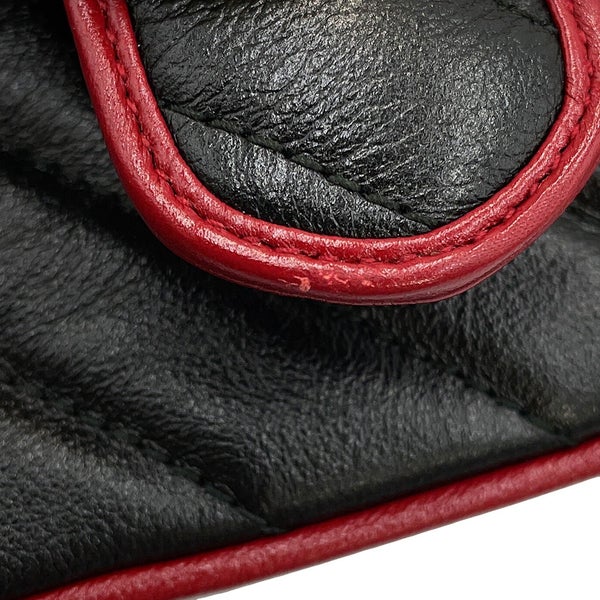 グッチ ハンドバッグ GGマーモント ミニ トップハンドルバッグ レザー 583571 GUCCI 2wayショルダーバッグ 黒
