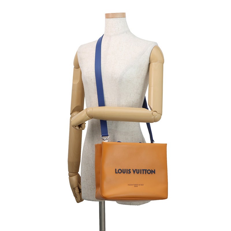 ルイヴィトン トートバッグ レザー ショッパー・トート MINI M15237 LOUIS VUITTON ヴィトン バッグ 2way ショルダー