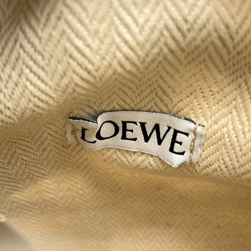 ロエべ ショルダーバッグ アナグラム カットアウト ポケット レザー/キャンバス C922Y62X07 LOEWE