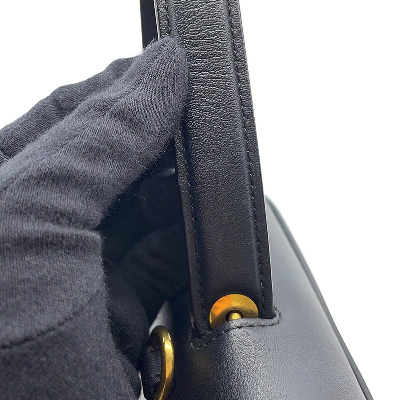 セリーヌ ハンドバッグ ベルトバッグ マイクロ パイソン/レザー CELINE 2wayショルダーバッグ 黒