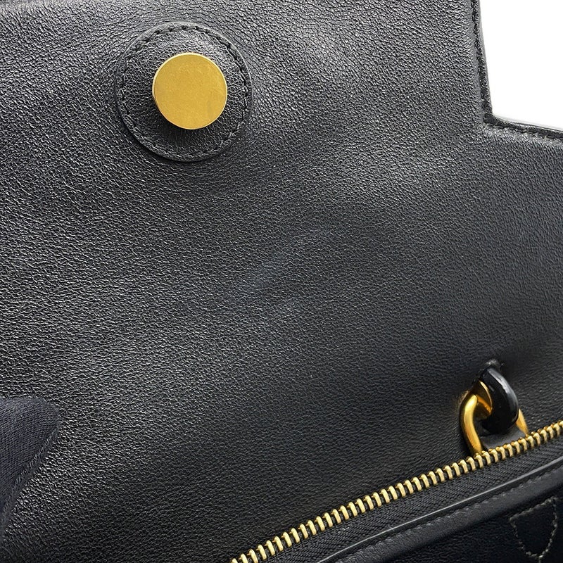 セリーヌ ハンドバッグ ベルトバッグ マイクロ パイソン/レザー CELINE 2wayショルダーバッグ 黒