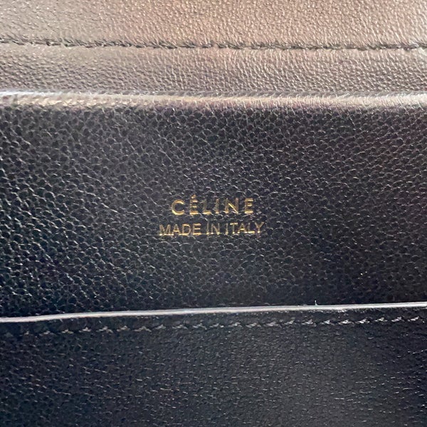 セリーヌ ハンドバッグ ベルトバッグ マイクロ パイソン/レザー CELINE 2wayショルダーバッグ 黒