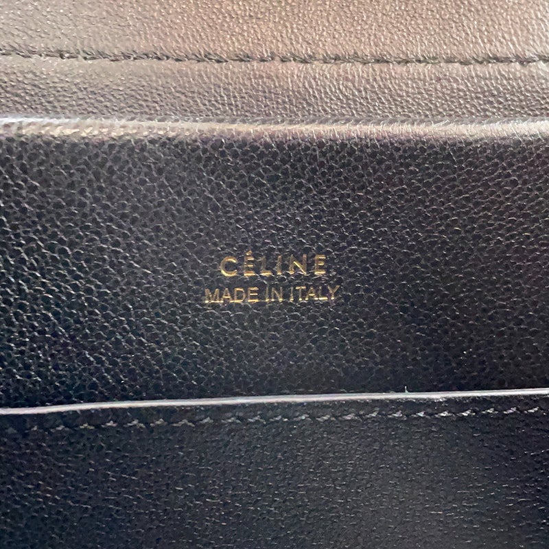 セリーヌ ハンドバッグ ベルトバッグ マイクロ パイソン/レザー CELINE 2wayショルダーバッグ 黒