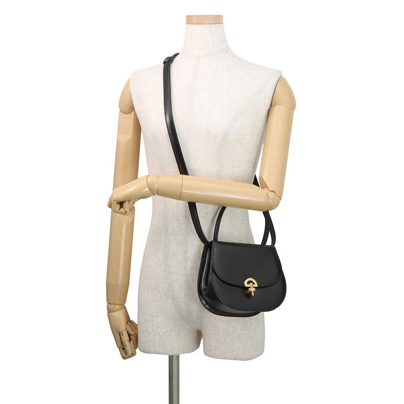 セリーヌ ハンドバッグ  ヴィンテージ レザー CELINE 2wayショルダーバッグ 黒