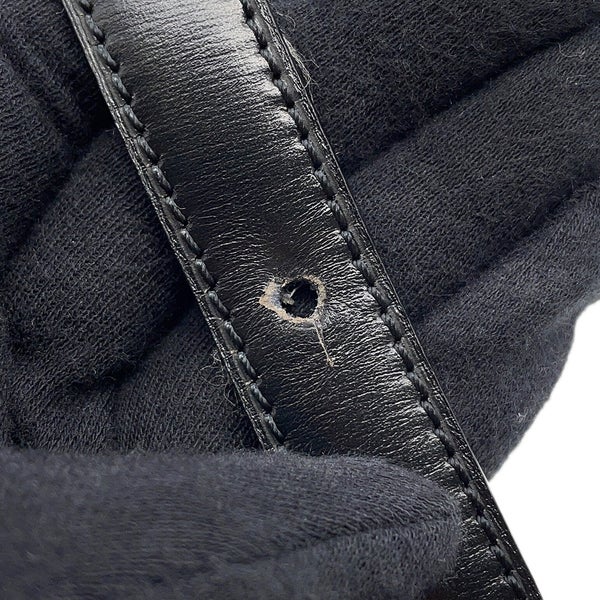 セリーヌ ハンドバッグ  ヴィンテージ レザー CELINE 2wayショルダーバッグ 黒