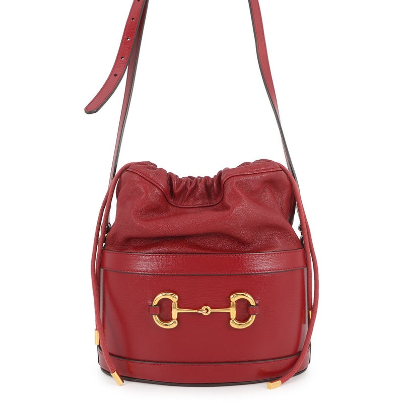 グッチ ショルダーバッグ 1955 ホースビット レザー 602118 GUCCI バケットバッグ