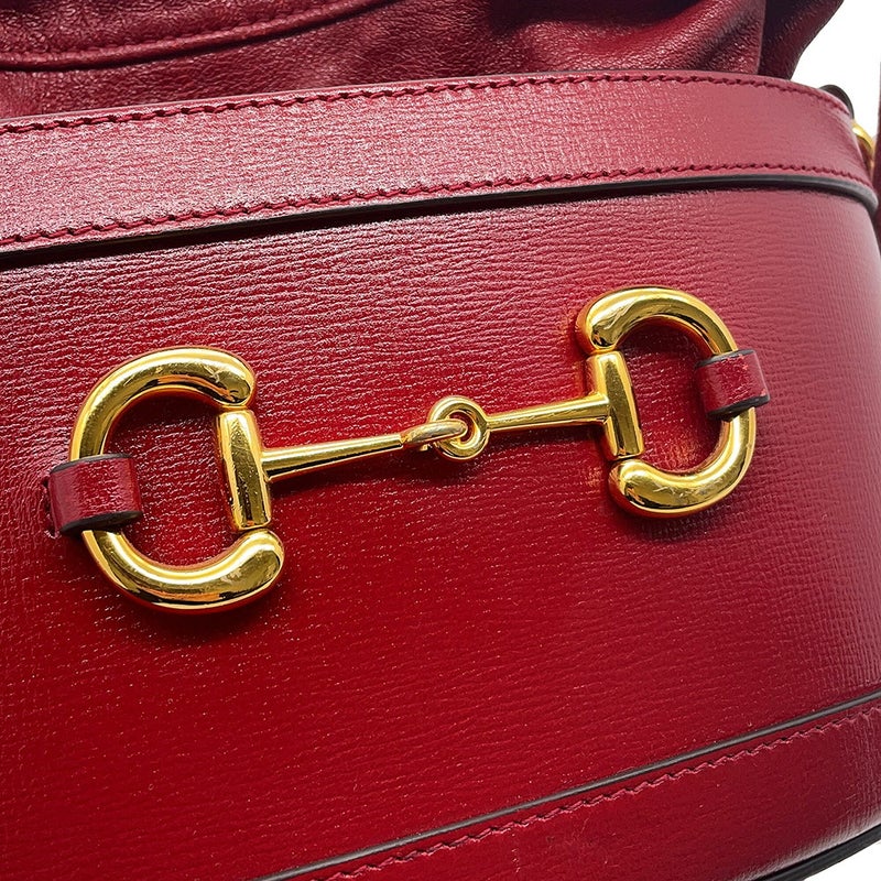 グッチ ショルダーバッグ 1955 ホースビット レザー 602118 GUCCI バケットバッグ