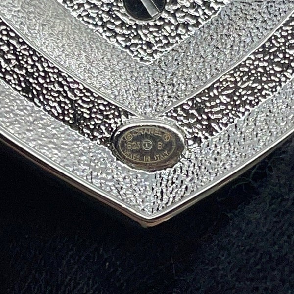 シャネル ブローチ ハート ココマーク メタル ラインスト―ン B23 B CHANEL アクセサリー