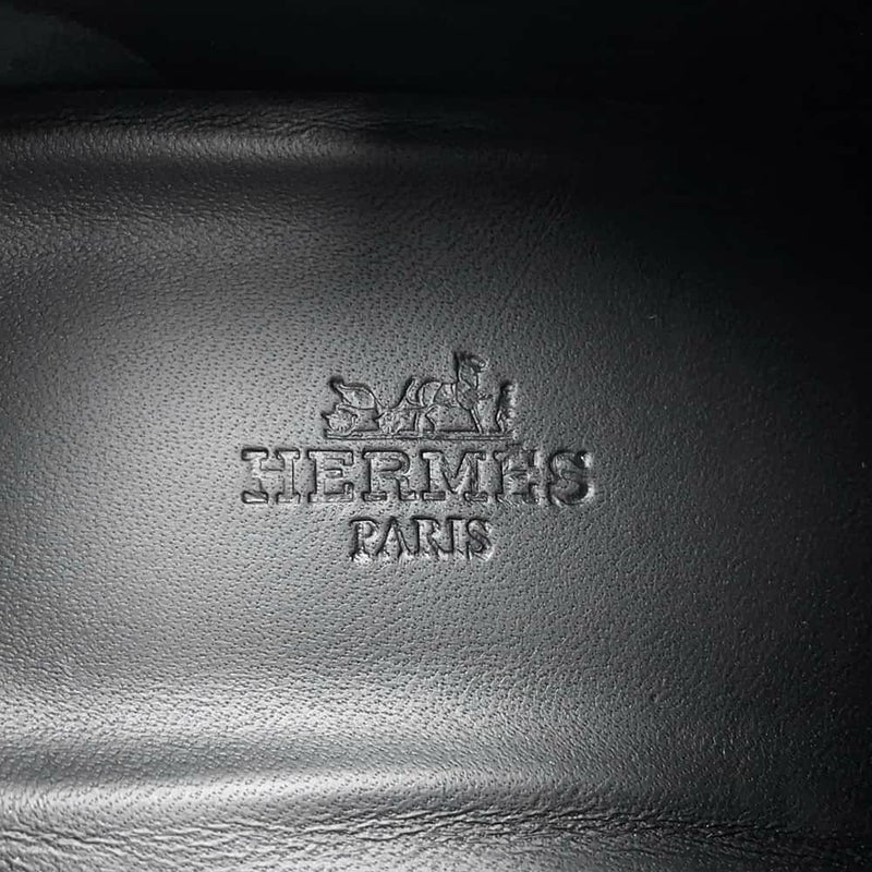 エルメス スニーカー バウンシング レザー レディースサイズ37 1/2 HERMES 靴 黒