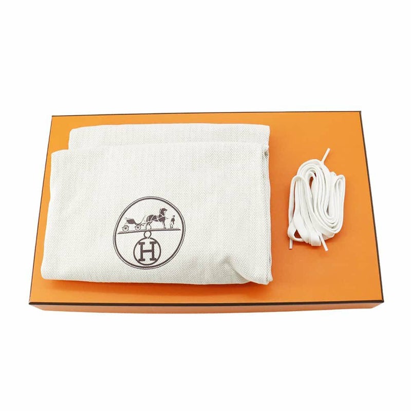 エルメス スニーカー バウンシング レザー レディースサイズ37 1/2 HERMES 靴 黒