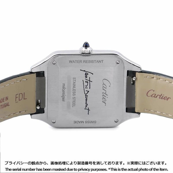 カルティエ サントス デュモン LM WSSA0046 Cartier 腕時計 黒文字盤