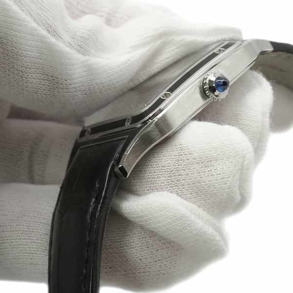 カルティエ サントス デュモン LM WSSA0046 Cartier 腕時計 黒文字盤