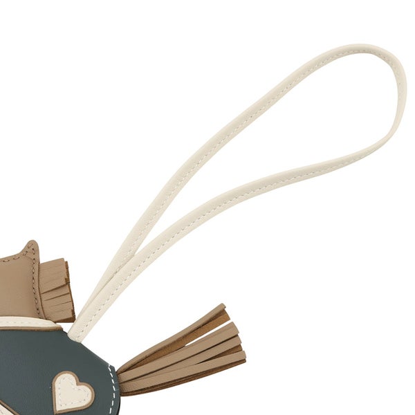 エルメス バッグチャーム ロデオPM ロベオクール ベージュマルファ/クレ/ヴェールマングローブ ラムスキン K刻印 HERMES