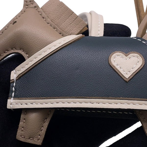 エルメス バッグチャーム ロデオPM ロベオクール ベージュマルファ/クレ/ヴェールマングローブ ラムスキン K刻印 HERMES
