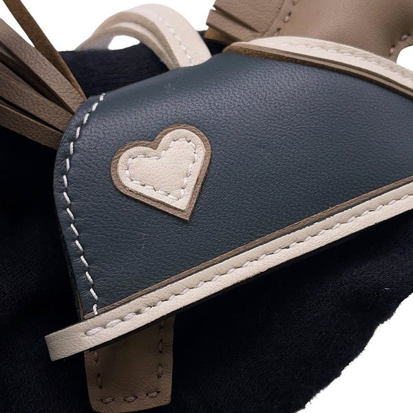 エルメス バッグチャーム ロデオPM ロベオクール ベージュマルファ/クレ/ヴェールマングローブ ラムスキン K刻印 HERMES
