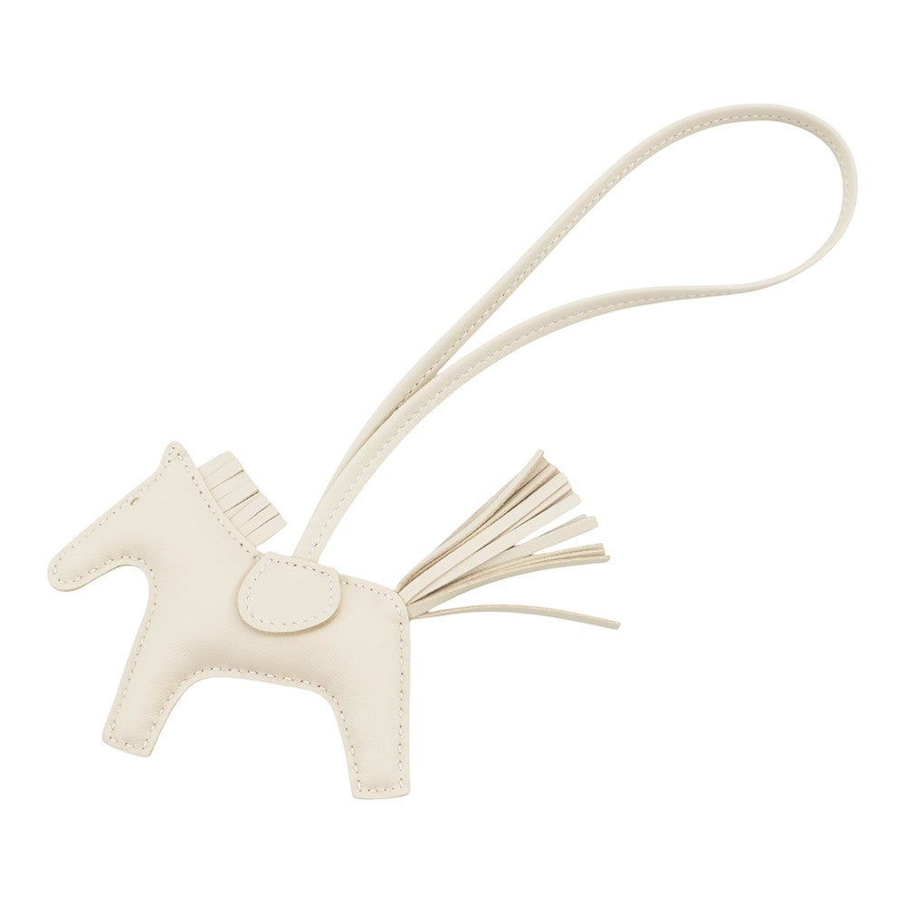 エルメス バッグチャーム ロデオ PM クレ ラムスキン K刻印 HERMES