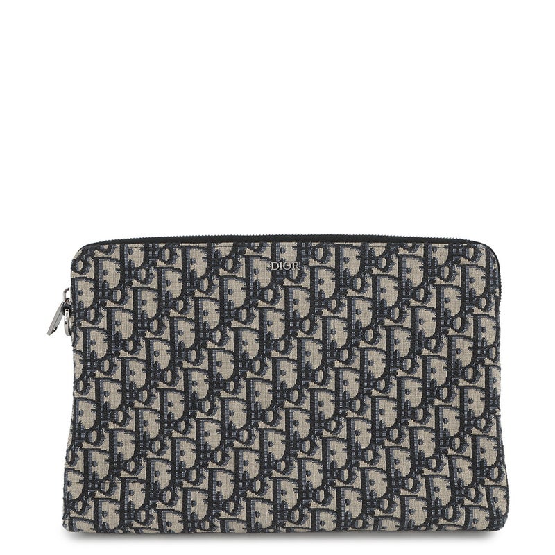 クリスチャン・ディオール クラッチバッグ オブリーク A4 ジップポーチ 2ESCA421YKY Christian Dior 黒 トロッター