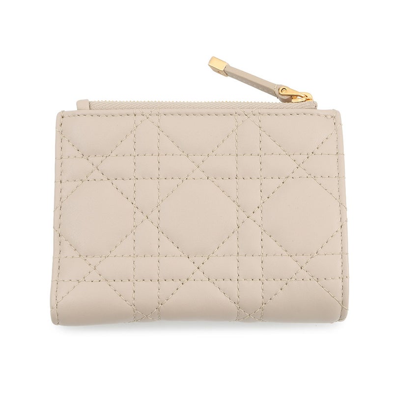 クリスチャン・ディオール 二つ折り財布 カナージュ ジョリー ダリア ウォレット ラムスキン S3113UNJB Christian Dior