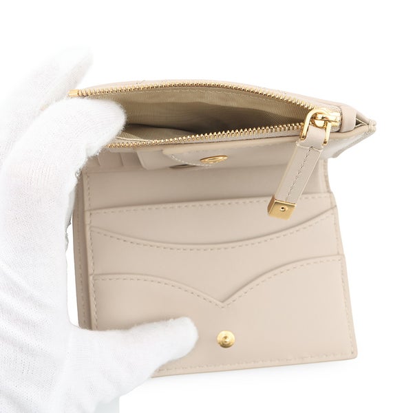 クリスチャン・ディオール 二つ折り財布 カナージュ ジョリー ダリア ウォレット ラムスキン S3113UNJB Christian Dior