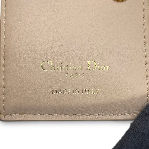クリスチャン・ディオール 二つ折り財布 カナージュ ジョリー ダリア ウォレット ラムスキン S3113UNJB Christian Dior