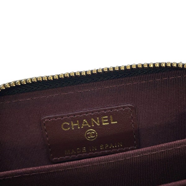 シャネル コインケース マトラッセ ココマーク クラシック ジップコインパース キャビアスキン AP0216 CHANEL 財布 小銭入れ 黒